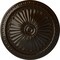 Ekena Millwork Alexa Ceiling Medallion (Fits Canopies up to 3"), Hand-Painted Bronze, 15"OD x 1 3/4"P CM14AXBZS - alternate 1